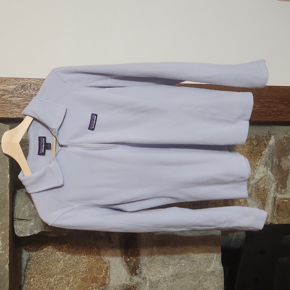 Patagonia baby blue women's medium 1/4 zip fleece